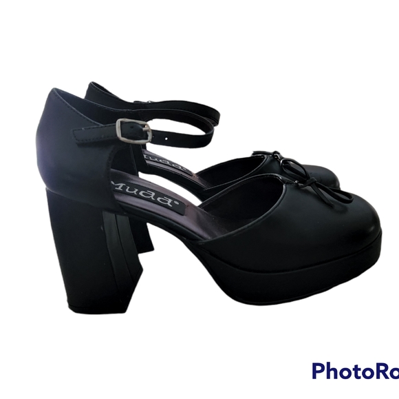 Mudd Shoes - MUDD Vintage Black Y2K Platform Shoes Chunky Dress Shoes Buckle Mary Jane 7.5